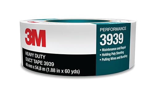 3M 3939 - Nastro in tessuto argentato, 48 mm x 55 m - Honorern