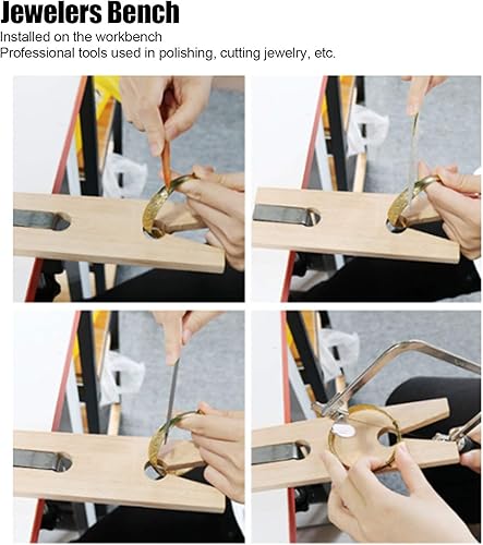 Set di Morsetti per Perni da Banco, Morsetto a C con Slot a in Legno per Strumento di Serraggio per Gioielli in Legno da Banco - Honorern