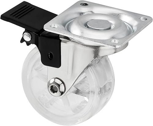 Ruota per mobili di design BONN nera, Ø 60 mm, carico massimo 30 Kg, altezza 92,5 mm Ruota girevole per il trasporto by SOTECH - Honorern