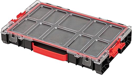 Organizzatore Porta Utensili Vuoto Organizer Scatola Di Assortimento 452 x 296 x 79 mm Nero Rosso PRO Organizer 100 MFI - Honorern