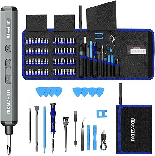 Cacciavite elettrico 144 in 1 cacciavite elettrico con 5 impostazioni di coppia, 120 punte magnetiche Screwdriver Electrical, cacciavite elettrico per telefono, occhiali, orologi - Honorern