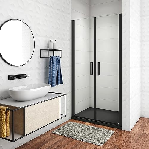 Porte per doccia 100x200cm box doccia Vetro temperato easyclean anticalcare da 8mm - Honorern