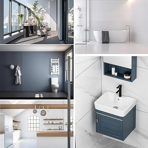 Lavabo Bagno,Mobile Bagno Sospesi,Kitchen Sinks con Rubinetto,Lavello da Cucina,Lavelli Commerciale 1 Vasca,per Interni Esterni Lavatoio Garage Cortile Ristorante Lavanderia,Moderno ed Elegante (Size - Honorern