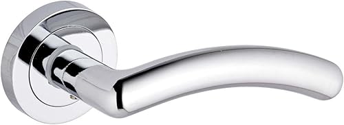 8809PC Medusa - Maniglia per porta con rosetta in finitura cromata lucida per uso interno - Honorern