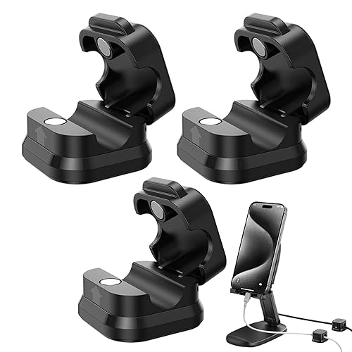 Organizzatore di cavi, clip per cavi magnetici ABS, organizzatore di cavi da scrivania robusto e durevole, clip di guida per cavi, clip per cavi regolabile per organizzare i cavi - Honorern