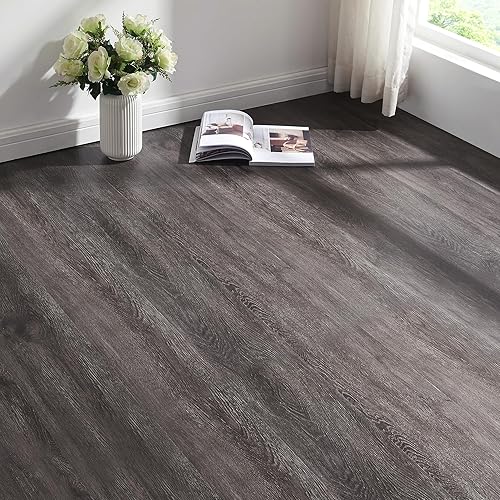 NEU.HOLZ Set 10 Listoni di Pavimento SPC a Incastro Click Effetto Legno Tavole da 122x18 cm con Copertura cca.2,2 m² Pavimentazione per Interni Casa Ufficio - Rovere Nordico - Honorern