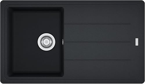 Franke Basis BFG 611–86 Lavello da incasso in onice e granito, nero, per cucina - Honorern