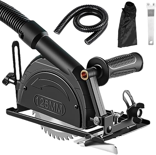 Kit di Supporto per Smerigliatrice Angolare, Accessori per Smerigliatrice Angolare, Angolo Regolabile Fino a 45°, Profondità di Taglio da 0 a 40 mm e Base per Tagliare Legno e Metallo(Nero) - Honorern