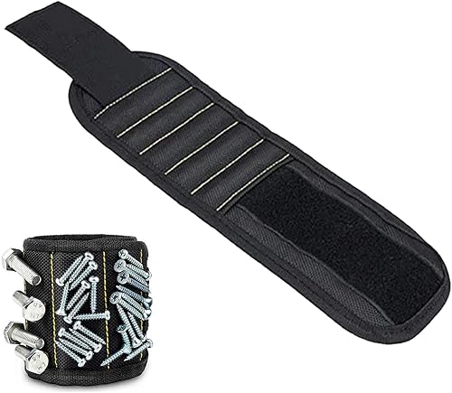 Magneti Robusti Braccialetto Magnetico,Bracciale Magnetico Per Il Fai Da Te,Attrezzi Magnetici Uomo,Regali Per Lui Originali Carpentiere,Bracciale Utensil Chiodi Regali,Regalo Per Marito,Kiuiom - Honorern