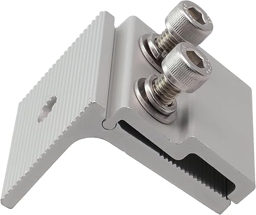 Morsetto per cuciture in alluminio, morsetto per cuciture del tetto per il montaggio di pannelli solari, morsetti per cuciture in piedi in argento (4 pezzi) - Honorern