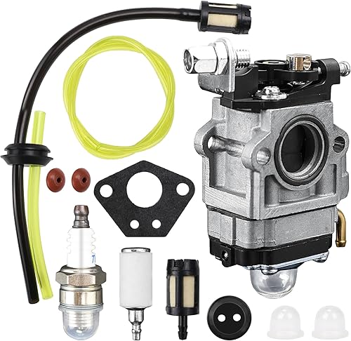 Carburatori per Decespugliatore 52 cc 49 cc 43 cc, Kit Carburatore Decespugliatore con Guarnizione, Tubo, Candela e Filtro Carburante - Honorern