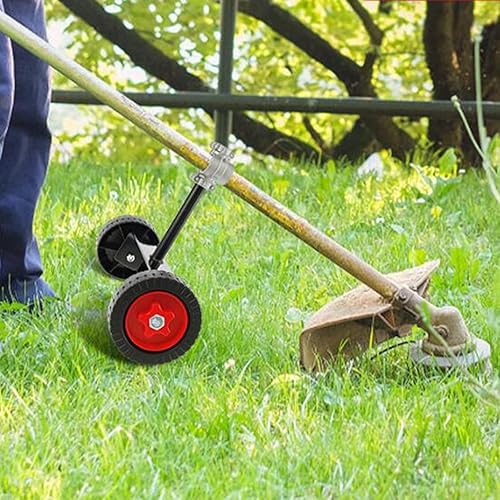 Ruote di supporto per decespugliatore Diametro 12 cm Accessori Parti universali Robusto attacco robusto Ruota di supporto per tosaerba per tagliaerba, Adatto per albero da 26 mm - Honorern