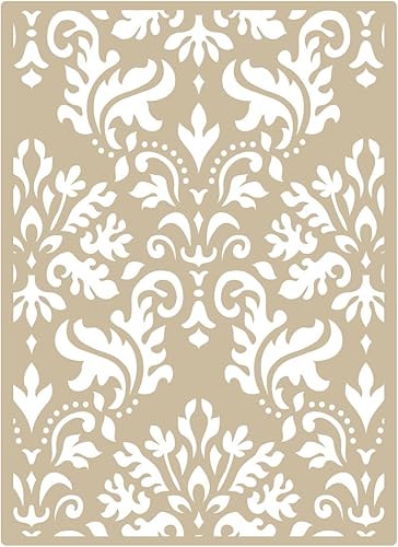 Parete Stencil Damasco 008 Tartus. Medium: Stencil 50 x 70 cm, Design 48 x 68 cm - Honorern