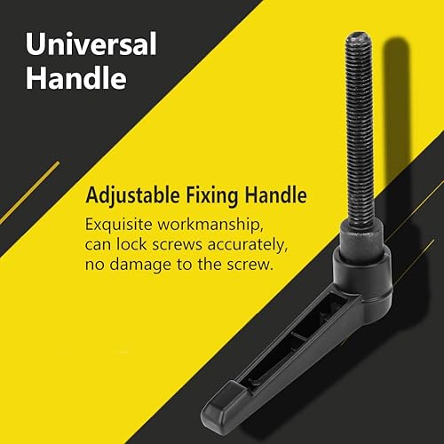 Fydun Maniglia a Leva di Bloccaggio, 4 Pezzi Maniglia Bloccaggio M8 Maniglia di Serraggio Regolabile con Filettatura Maschio per le Parti Meccaniche Ope della Posizione e Dell'Altezza(40mm) - Honorern