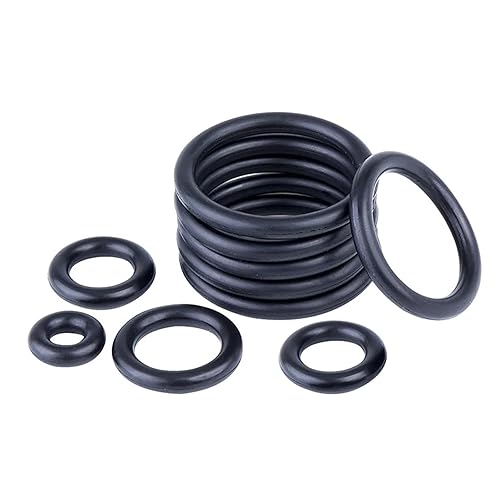 50 O-ring NBR neri, diametro interno 17 mm, diametro esterno 22 mm, spessore 2,5 mm, strumento di tenuta per pompe/valvole/tubazioni,22x17x2.5mm - Honorern