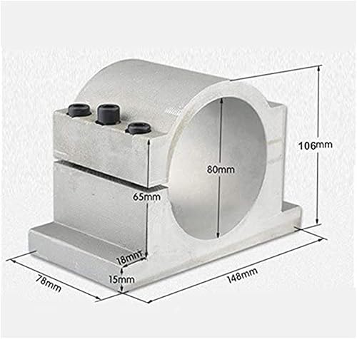 RATTMMOTOR Supporto motore mandrino, 80 mm, per macchina da incisione CNC - Honorern