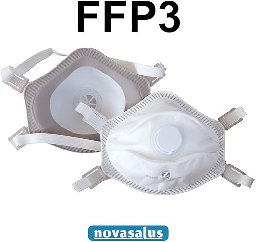 mascherine respiratori FFP3 con Valvola, mascherine protettive facciali'Cup Shape', Certificate CE 2797 - Confezione da 5 FFP3 NR - Honorern