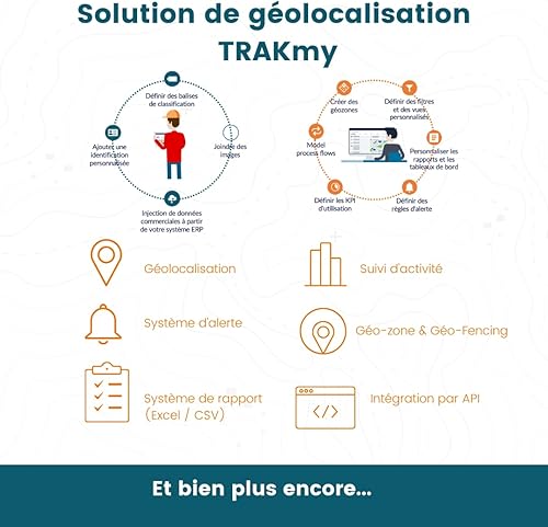 Pro - Tracciatore GPS per professionali: BTP / Costruzione/Logistica/Industriale fino a 8 anni di autonomia: monitoraggio GPS, impermeabile, allarme - Honorern