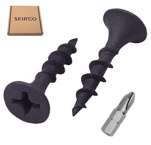 SKIR'CO (300 pezzi) Nero fosfato finitura 3,5 x 19 mm viti per cartongesso, viti per legno, testa Phillips Bugle, viti per cartongesso - Honorern