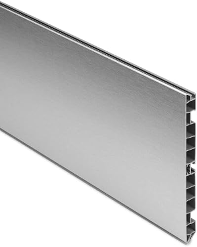 Zoccolo per Mobili e Cucine in Alluminio Altezze 10, 12, 15 cm Lunghezza 300 cm - Dimensione Disponibile: H 15 x 300 cm - Honorern