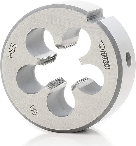 Filiera UNC 3/8 x 16 – Filiera filettata HSS – filettatura esterna – maschiatura – filettatura esterna – maschiatura - Honorern