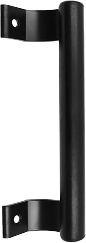 Maniglia per porta scorrevole in lega di alluminio, 200 mm, centro del foro 165 mm, per porta del balcone, del bagno, della porta del bagno, della porta del giardino (nero) - Honorern