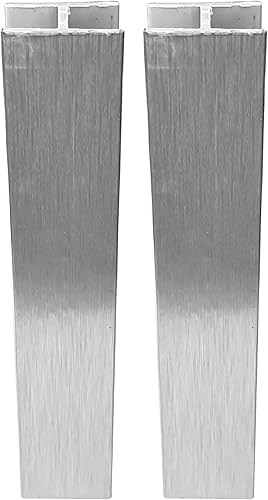 cyclingcolors 2x Connettore Zoccolino Battiscopa Bordo Mobili Cucina Zoccolo Giunzione multiangolo angolare, 150mm argento - Honorern