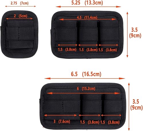 EDC - Patch organizer elastico con gancio, supporto laterale in pelle per penne, torce e attrezzature EDC, per organizzare la tua borsa quotidiana - Honorern
