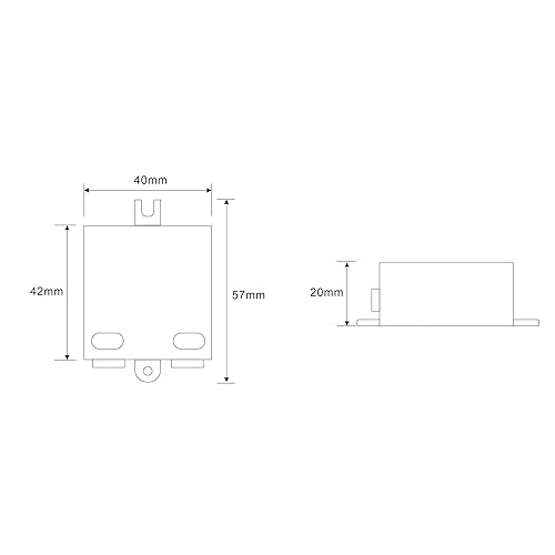 alimentatore LED Driver da 6 W, 12 V CC, con spettro di potenza 0,5-6 W, per trasformatori da ambienti interni da 230 V a 12 V, ottimizzato per LED - Honorern