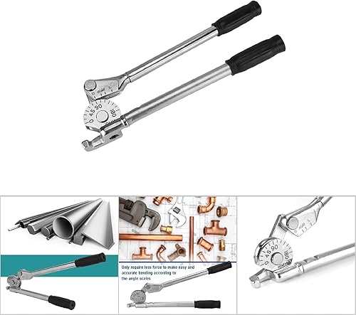 Strumento Piegatubi Manuale a 180 Gradi per Tubo in Acciaio Rame Alluminio con Impugnature a Gancio Largo(3/8inch) - Honorern