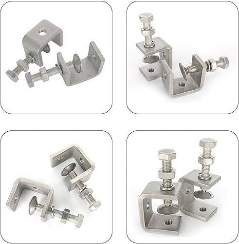 Set Di Morsetti A C, Morsetti A C, 4 Pezzi Morsetti Per Morsetti A C Inossidabile 304, 30mm Morsetto A C Per Impieghi Gravosi, Morsetti Da Falegname Acciaio Inox, Morsetti A C Resistenti - Honorern