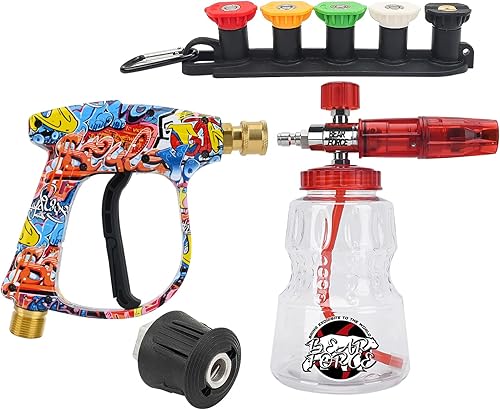 Pistola a spruzzo per idropulitrice M22- ID14MM e set lancia schiuma neve per Lavor, per Vax, per Elitech, per lavaggio auto, per pulizia auto - Honorern