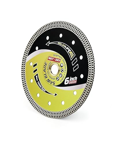 Solidure Disco diamantato extra sottile, 200 x 22,3 x 10 mm, per piastrelle e gres porcellanato, marmo, granito - Honorern