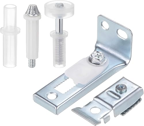 Kit Ferramenta per Porte a Libro Include Perno Superiore e Inferiore, Staffa e Ruota Guida Kit Ferramenta per Porte a Libro per Armadio a Scomparsa - Honorern