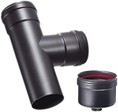 Raccordo a T 90° braga MF codino F nero pellet (80mm) - Honorern