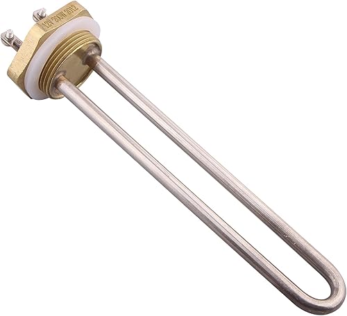 Elemento scaldacqua 12 V 200 Watt 1.25' pollici 41.91 mm DN32 flangia in rame elemento riscaldante di ricambio - Honorern