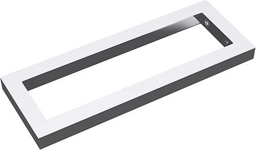 Set di 2 Staffe per Scaffale Reggimensola Rettangolare 450x150 mm in Acciaio Inox Cromo, Supporti da Parete per Mensole, Lavabi e Portasciugamani - WH01 - Honorern