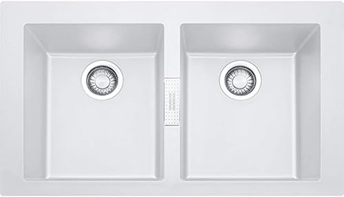 Franke 114.0191.184 Lavello da Incasso Sirius Sid 620 Tectonite, Bianco, 860 x 510 month - Honorern