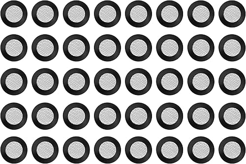 40 Pack Guarnizione per Tubo Flessibile O Ring Filtro a Rete Soffione Doccia Guarnizione in Acciaio Inossidabile Rondelle in Gomma con griglia Filtro per soffione Doccia da 1/2 Pollice - Honorern