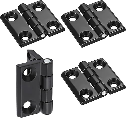 4 Pezzi Tavolo Pieghevole Cerniere Armadio Cerniere per armadietti Nero Staccabili Cerniere in Lega di Zinco Cerniere per Legno Porte per Porte Cieche Interne ed Esterne - Honorern