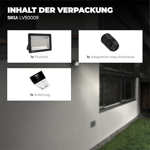 Proiettore LED, 100 Watt, Osram LED, 4000K, 12000 Lumen, IP65 Impermeabile - Honorern