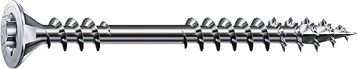 Spax verleges chraube 4.5 X 80 filetto parziale Torx 20 Wirox di argento, 200 pezzi, 541010450805 - Honorern