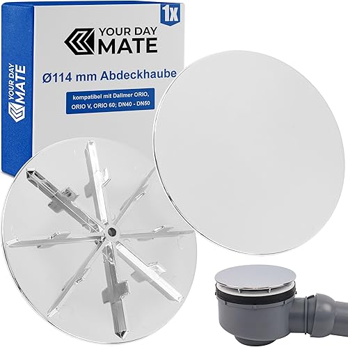 Coperchio per scarico doccia, Ø 114 mm, compatibile con i set di scarico Dallmer ORIO, ORIO V, ORIO 60 a partire dall'anno di produzione 2010, sostituisce gli articoli 160706, 160812, 160829, 161390 - Honorern