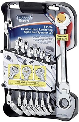 Draper Expert 64609 - Chiavi fisse doppie, sistema metrico, 8 pezzi - Honorern