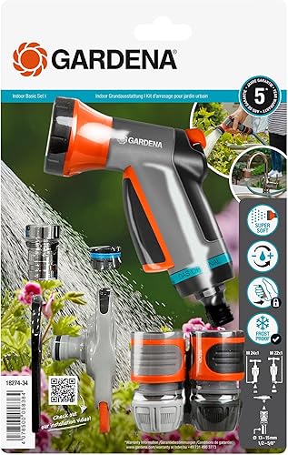GARDENA Set indoor in promozione, set con lancia a doccia e componenti di sistema - Honorern