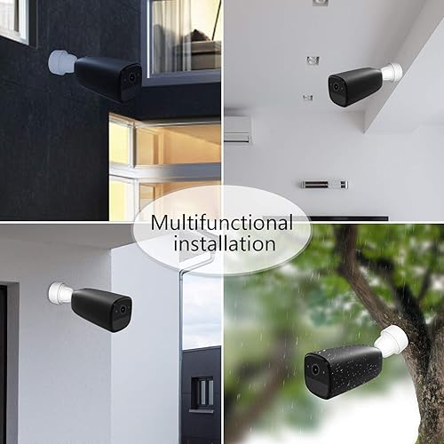 Holaca Custodia in silicone compatibile con EufyCam 1 e 2 EufyCam 2 Pro Wireless Home Security Camera System Protezione impermeabile morbida e leggera in silicone resistente per fotocamera - Honorern