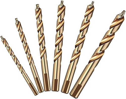 Elegante ed efficiente M35 Cobalto Step Drill Bit Collection di 6, su misura per prestazioni ottimali su acciaio inossidabile - Honorern