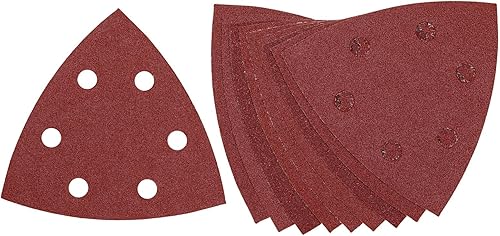 DEWALT carta abrasiva triangolare grana 60 - confezione da 10 fogli, DT3091-QZ - Honorern