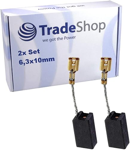 2 spazzole di carbone per Hilti TE 15-C, TE 25-S, TE 35-C, TE 14, TE 15, TE 24, TE 25, TE 104 sostituisce 76594 / carboncini 6,3 x 10 mm - Honorern