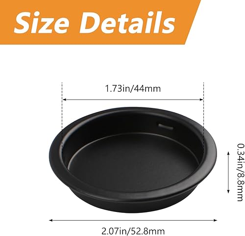 MOROBOR Confezione da 4 tiranti per porte e porte, in acciaio tondo scorrevole, maniglie da incasso per armadio da cucina, maniglia invisibile, nero - Honorern